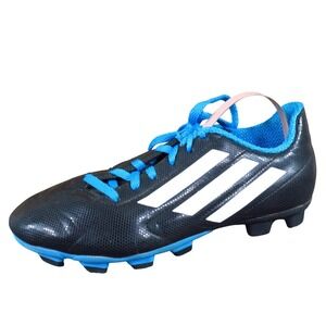 Adidas Conquisto FG J Junior Boys Athletic Soccer Cleats Sz 3Y Firm Ground Blue